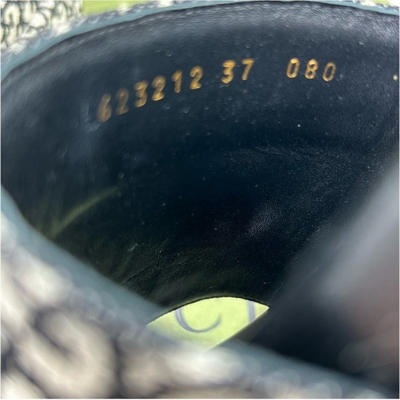 Gucci monogram Angelina slide platform sandals size 37 made in Italy - Picture 3 of 7